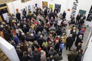 Eröffnung "Kein Thema 4", 2020, Foto Bernd Hiepe