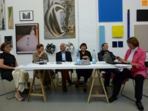 Vorstand bei der Mitgliederversammlung 2013 in der Ausstellung "Glück des Sammelns"